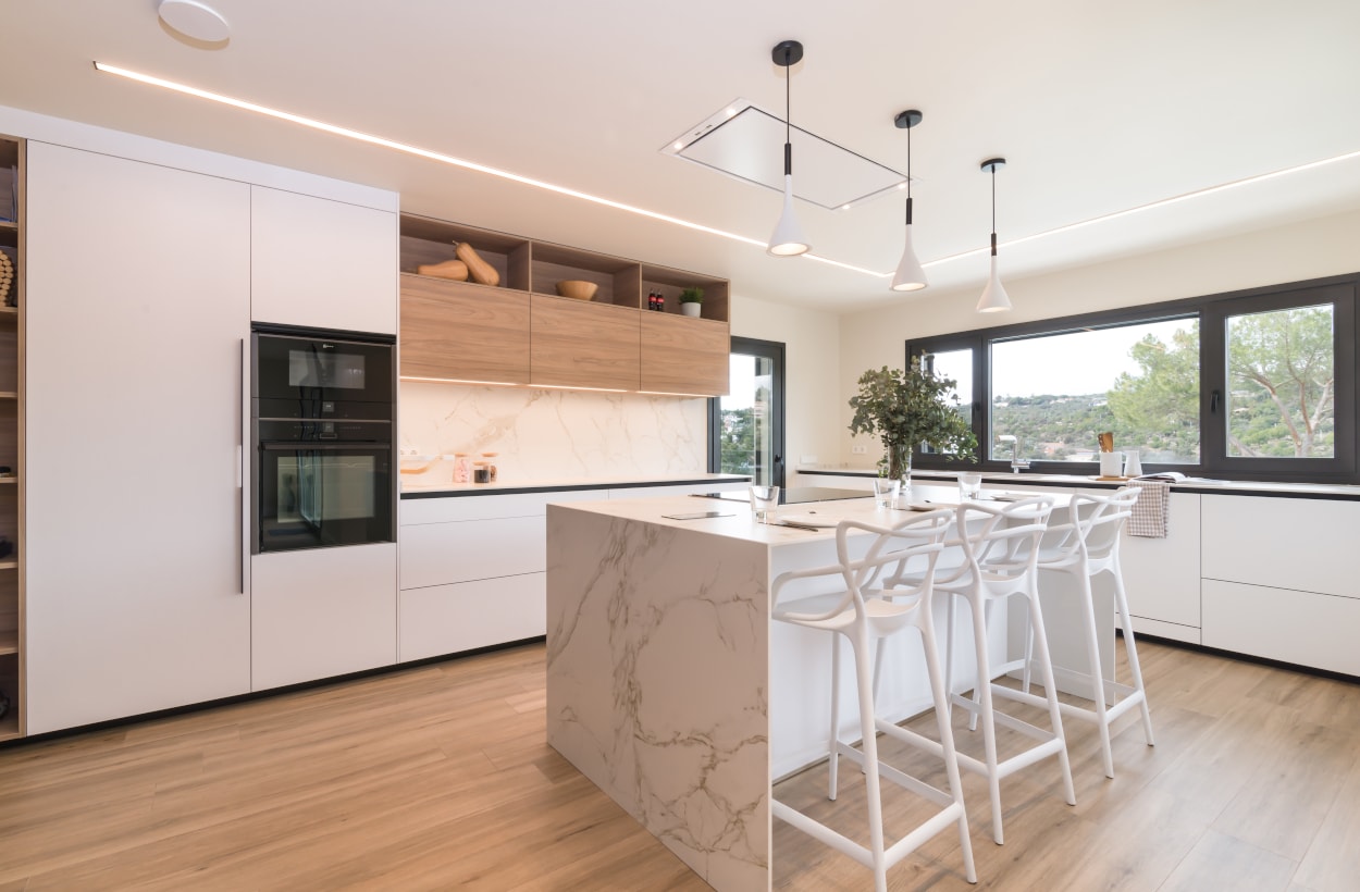 Cocina Minimalista Cyber-Lux H1